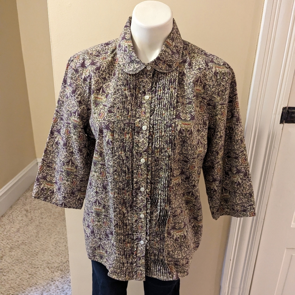 Preswick & Moore Sport multi color glor print button down size L
